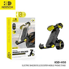 KOOSDA KSD-H50 Universal Mobile Phone Holder | 360° Rotatable Electric Bike, Bicycle, & Scooter Handlebar Mount